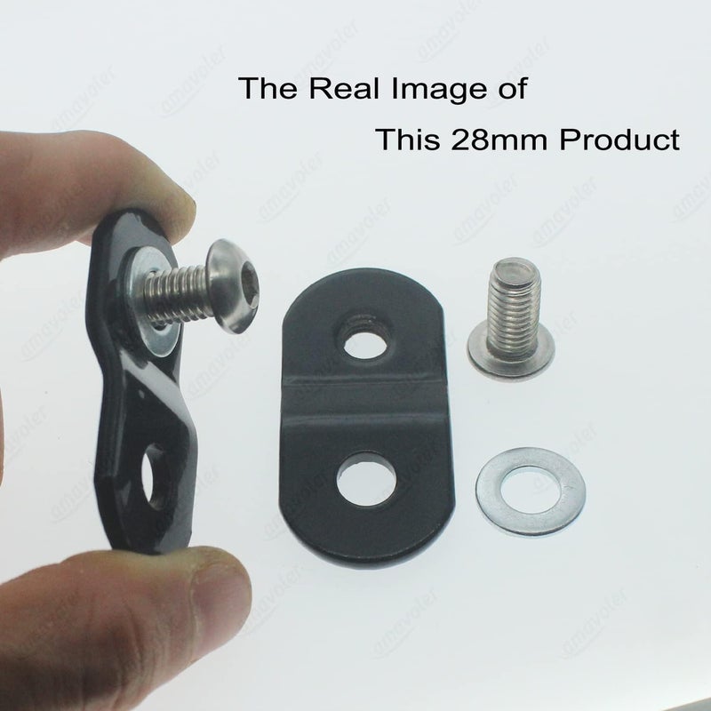 amavoler 28mm 1 Inch Motorcycle Gas Tank Rising Lift Kit Replacement Steel for Harley-Davidson (28mm) 1 pair - Image 5
